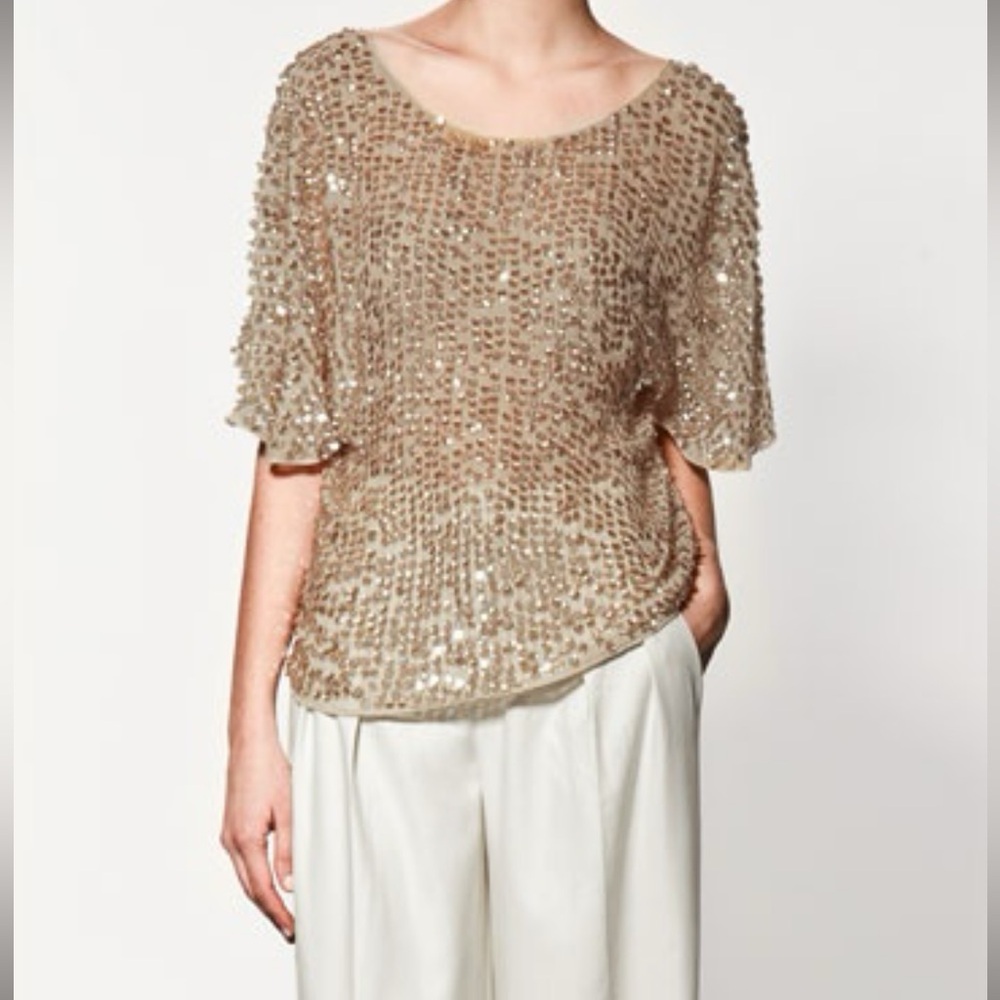 Zara Women’s Sequined Top- Size M